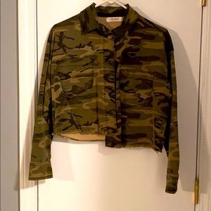 Vibrant Camo Jean Jacket